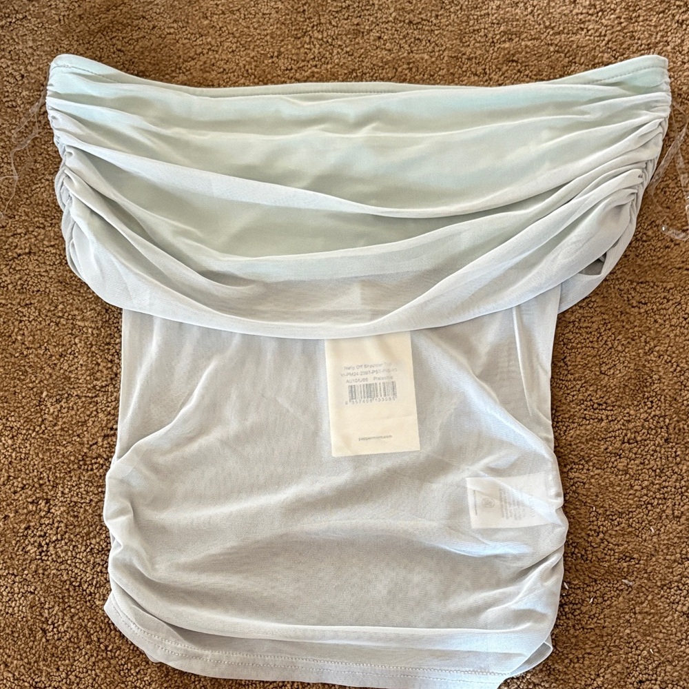Peppermayo Mint Green Mesh Top
